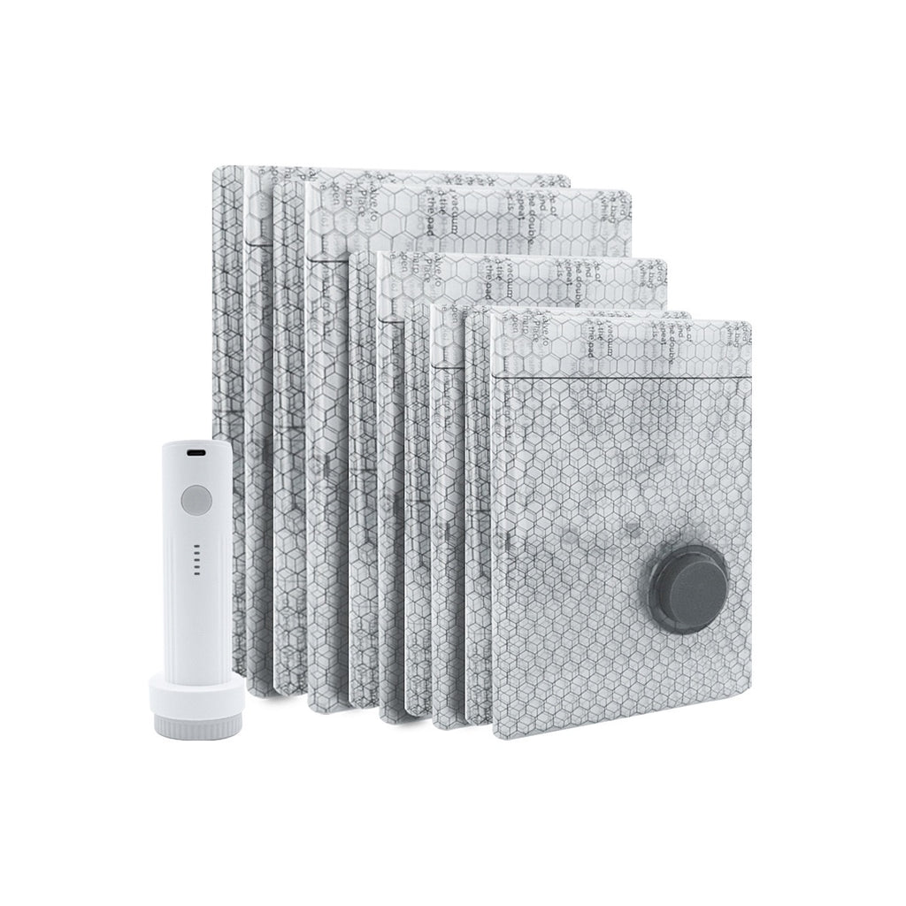 Travel Vacuum Compression Storage Bags with Electric Air Pump