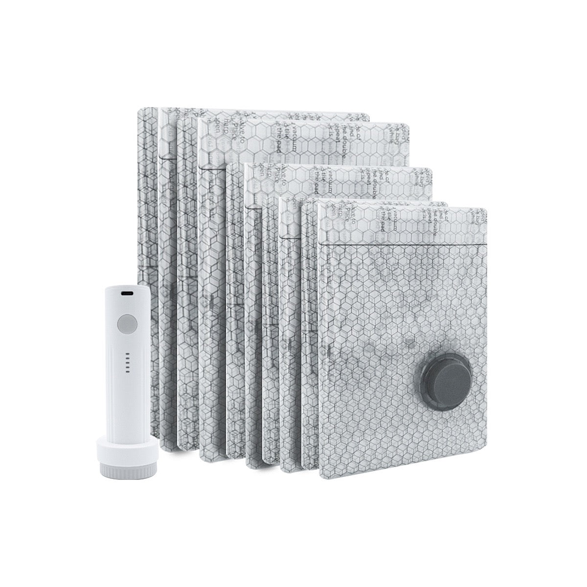 Travel Vacuum Compression Storage Bags with Electric Air Pump